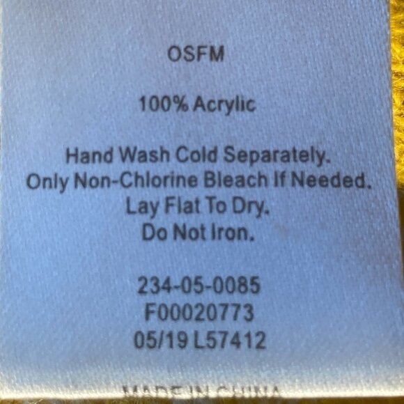 Accessory Depot Yellow & Blue color block plaid large oversized scarf/wrap - Picture 5 of 6